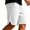 White, variant on TKKCS Mens Waffle Knit Casual Shorts- Loose Fit Summer Daily Wear Elastic Wasit Drawstring Split Hem Breathable Lounge Shorts Gray Size 2XL