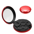 thumbnail image 1 of WJCA Portable 7-Slot Yen Coin Holder with Mirror, Compact Change Organizer for Car Travel and Daily Use, Red., 1 of 6