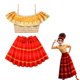 thumbnail image 1 of Disney-traje de baño de princesa Elsa para niñas, traje de baño de dos piezas con diseño de Jasmine y Isabela, Cosplay Fivean unisex, 1 of 2