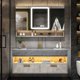 thumbnail image 5 of Bathroom Furniture Solid Wood Cabinet With Sink Wash Basin With And Mirror Vanity Toilet Simple Modern Washbasin Light Luxury Sl My Lux Decor Round, 5 of 6