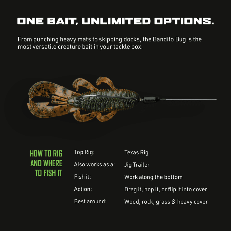 Pack Patriotique Googan Baits Bandito Bug 4 Pouces - Édition Limitée 4th Of July - Neuf