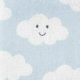 thumbnail image 3 of Luvable Friends Baby Boy Cotton Flannel Receiving Blankets, Clouds, One Size, 3 of 4