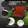thumbnail image 5 of ZENPETIO 21" Dual-Sided Heated Stadium Seats with Back Support, Portable 3 Levels Heating Bleachers Seat with Backrest, 5 Pockets for Outdoor, 5 of 6