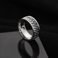 thumbnail image 1 of Nuevo anillo de pareja giratorio de acero inoxidable genial, cadena giratoria de alta calidad, anillos giratorios para mujer, hombre, joyería Punk, regalo de fiesta Dengxun unisex, 1 of 2