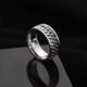 thumbnail image 1 of Nuevo anillo de pareja giratorio de acero inoxidable genial, cadena giratoria de alta calidad, anillos giratorios para mujer, hombre, joyería Punk, regalo de fiesta Dengxun unisex, 1 of 2