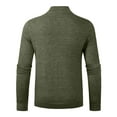 thumbnail image 5 of Utoimkio 2023 Turtleneck Sweaters for Men Lightweight Long Sleeve Casual Loose Knitted Undershirt Half Zip Pullover Sweaters Thermal Solid Tops, 5 of 6