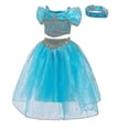 thumbnail image 3 of Disfraces de princesa Jasmine para niñas de 4 a 12 años, disfraces elegantes para niños, trajes de fiesta, Cosplay, 3 of 5