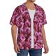 thumbnail image 2 of Balery Orchids Flowers Camisa Casual de Manga Corta con Botones para Hombre, Texturizada, Estilo Cubano, para Playa, Verano-Large, 2 of 5
