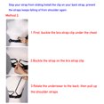 thumbnail image 6 of Tamlien Women Bra Strap Clips for Racerback, Anti-Slip Buckles Conceal Straps, Racerback Conceal Straps (Bra Straps Clips 8 packs, Black, White, Beige, Clear), 6 of 7