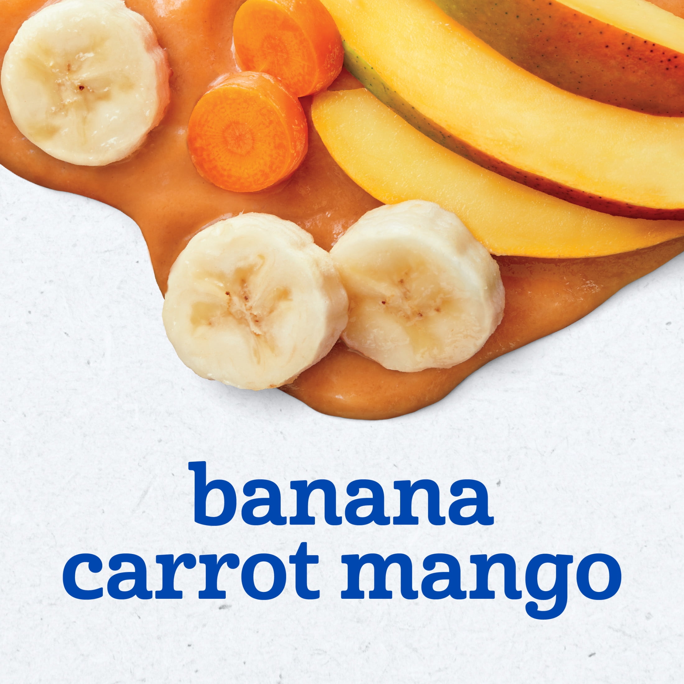 (12 pack) Gerber Stage 2 Baby Food, Banana Carrot Mango Puree Tubs, Baby Puree, 2PK 8 oz