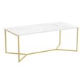 thumbnail image 1 of Safdie & Co. Coffee Table 44L Marble Gold Metal, 1 of 4