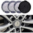thumbnail image 2 of ShenMo Set of 4 Hub Caps Compatible with Mercedes Benz 75mm - Blue, 2 of 4