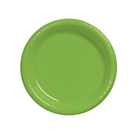 

7 inch Plastic Luncheon Plate Fresh Lime Pack of 20 6 packs