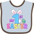 thumbnail image 3 of Inktastic My 1st Easter One with Bunny Ears and Tail Boys or Girls Baby Bib, 3 of 4