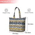 thumbnail image 4 of Blue Pioneer Flower Striped Pattern Travel Tote Bags for Women Carry On,Large Weekender Bags for Women Travel,Multi Functional Duffle Bag for Work,Shopping,Sports, 4 of 5