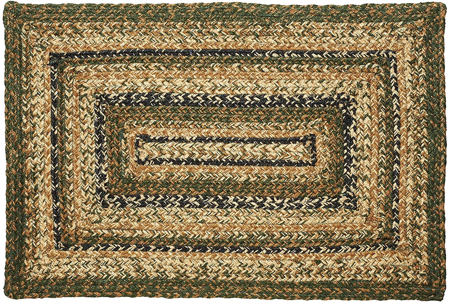 IHF Home Decor Jute Braided Rug Woods Oval Indoor Outdoor Area Rug