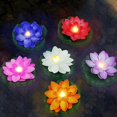 thumbnail image 3 of Rasaware Water Floating Lotus Flowers Sensor Led Battery Candles (6 Pcs), 3 of 7