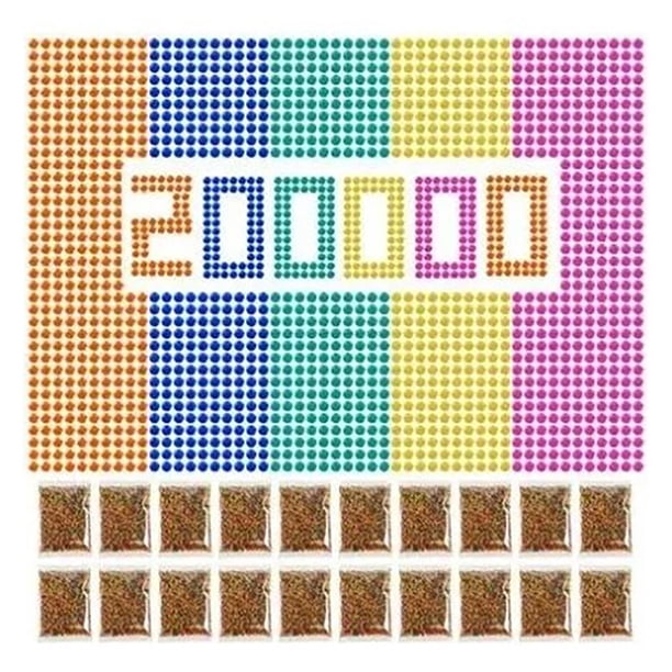 Marbles de Agua, Cuentas de Agua 200000pcs de color Mixto de 7 A 8 mm seguro pequeño pequeño para niño para juguete