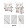 thumbnail image 5 of Pink Spring Floral Easter Swag Curtains for Living Room/Bedroom Windows, Pastoral Tulip Flower Kitchen Curtains and Valances Set 36 Inch Length, Light Filtering Swags Valance Curtain Panels, 5 of 5