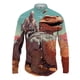 thumbnail image 4 of Camisa de solapa estilo Harajuku para hombre con estampado 3D, camisas casuales de moda para hombre y mujer, camisas de manga larga con botones, ropa de calle de gran tamaño unisex, 4 of 5