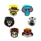 thumbnail image 4 of Anillo de animales del bosque, anillo de leopardo de PVC, anillo para niños, joyería para fiestas navideñas, regalo pequeño, 4 of 4