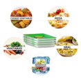 thumbnail image 2 of Bandeja de conservación de alimentos Platos de almacenamiento de alimentos frescos de plástico Contenedor naranja, 2 of 5