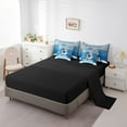 thumbnail image 3 of Erosebridal Sports Theme Bedding Sets Queen Size 7-Piece, Bedroom Decor, Navy Blue, Dallas, 3 of 5