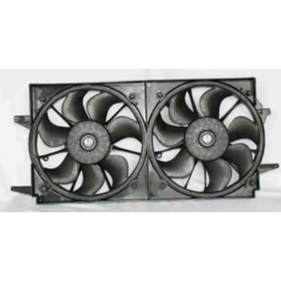 New Dual Radiator Condenser Fan Assembly Is Compatible With Chevrolet 2004-2005 Classic Malibu 15-80216 336-55003-000 620-618 88986473 12362564 88957397 88986470 88986474 Gm3115105 620090 Components