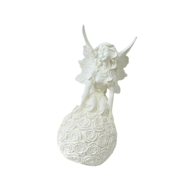Cute Fairy Statue Garden Ornament Landscaping Yard Figurine complement each Angel Sculpture