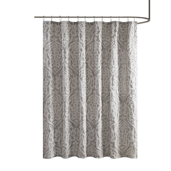 Gracie Mills Pineda Damask Jacquard Shower Curtain - GRACE-13150