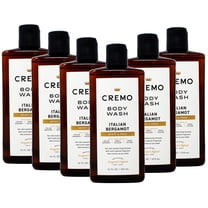 6 Pack - Cremo Italian Bergamot Body Wash for Men, Notes of Italian Bergamot, Neroli Blossom, and Fresh Vetiver, 16 Fl Oz