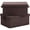 Brown, variant on Black Storage Boxes With Lids, 2-Pack, For Organizing Shoes Books Clothes