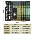 thumbnail image 3 of Wijzvio Periodic Table Of Elements Throw Blanket Soft Fuzzy Fleece Blanket For Couch Bed Living Room Decoration 40"X30", 3 of 9