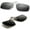 Black, variant on TERAISE Polarized Clip-on Sunglasses with Flip up Style Function Suitable Driving Sports Unisex Adult