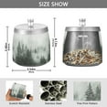 thumbnail image 2 of Yayeee Ashtray with Lid for Cigarette Smokeless Stainless Steel Home Ash Holder, Foggy Forest, 2 of 7