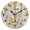Black, variant on Surfboard Duck Wall Clock 10in Round Artistic Oil Painting Home Decor Desk Table Clock