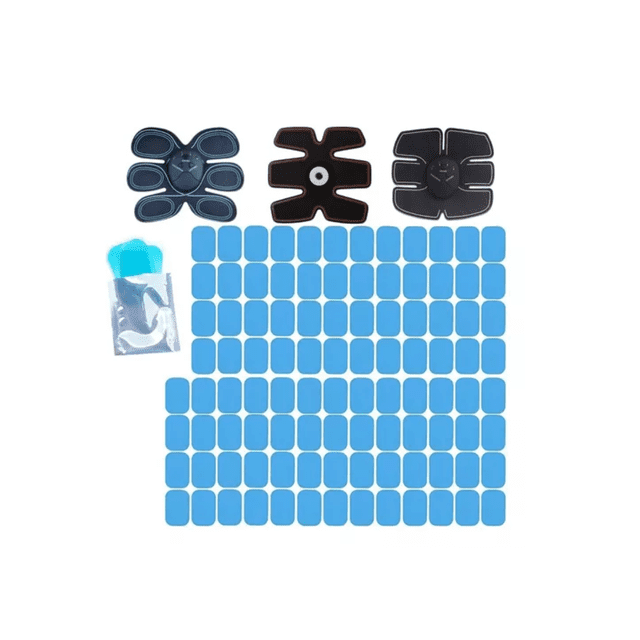 100 Pads Electrodos Lámina Gel De Repuesto Para Abdominales