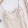 thumbnail image 7 of HAiming Womens 3 Piece Pajamas Casual Long Sleeve Button down Shirts Cami Tops with Pants Sets Sleepwear Pjs Beige, 7 of 7