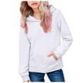 thumbnail image 2 of KPOPLK Striped Oversized Sweatshirt Baby Girl Boy Fall Clothes Contrast Color Pullover Hoodie Patchwork Long Sleeve Shirt(5-6 Years,White), 2 of 6