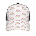 thumbnail image 2 of Picia Rainbow Pattern Trucker Hat,Baseball Cap,Sun Protection Cap,Stylish Headwear,Leisure Cap,Outdoor Sports Cap, 2 of 7