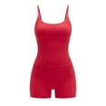 thumbnail image 6 of Aofany Women Workout Sets Yoga Outfits, Sleeveless Top High Waisted Running Leggings Shorts Gym Clothes Tracksuit, 2-Piece, 6 of 6