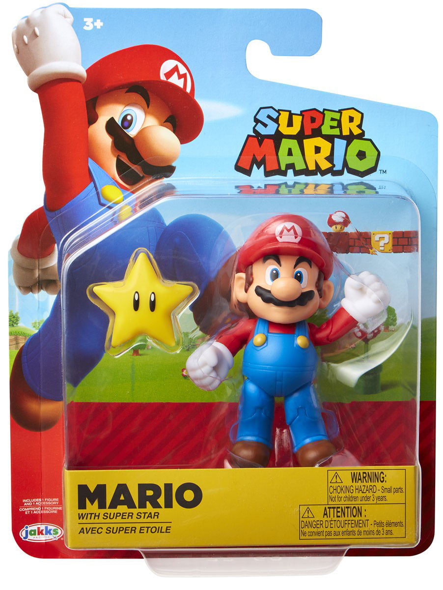 Ice Mario with Ice Flower *BRAND NEW* Super Mario 4 Inch Scale Figure 