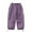 Purple, variant on Girls' Fleece-lined Waterproof Cargo Pants Kids Elastic Waist Outdoor Softshell Trousers Drawstring Bottom Multi Pockets Pants(6-16Y)