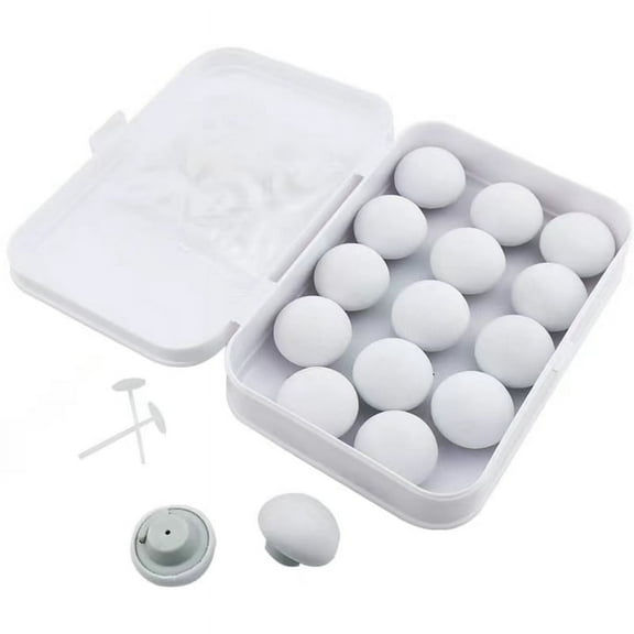 Duvet Pin Duvet Clips 16 Sets, Non-Slip Comforter Clips, One Key to Unlock Duvet Clips, Duvet Button Fasteners for Quilt, Cushions, Curtains, Decoration (White)