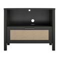 thumbnail image 4 of Wimberly 1 Drawer Nightstand, Black Oak with Faux Rattan, 4 of 7