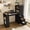 Black, variant on 43'' Computer Desk with Power Outlets, 3-Drawer & Storage Shelves, Modern PC Table for Home Office, White