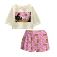 thumbnail image 1 of Pijama Friends para Mujer, Cuello Redondo Manga Corta con Short Multicolor Talla G 2 Piezas, 1 of 4