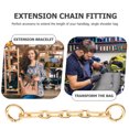 thumbnail image 2 of MOVTOTOP 2Pcs Purse Strap Chain Extender Bag Extender Metal Chain Purse Chain Strap Replacement, 2 of 8