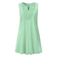 thumbnail image 4 of Iyufng Casual Summer Short Dresses for Women Round Neck Loose Fit Sleeveless Dress, 4 of 5