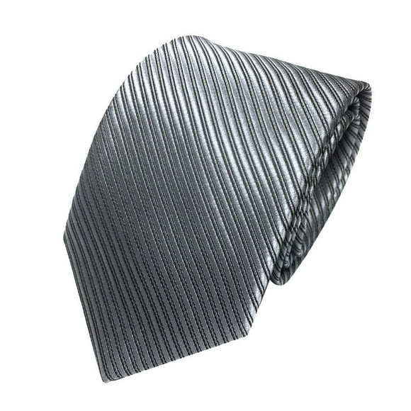 FADAACAI Mens Ties Men's Mens Necktie Tie Tie Striped Classic Woven Wedding Tie Ties for Men Silk Ties for Men Gray One Size Clearance!